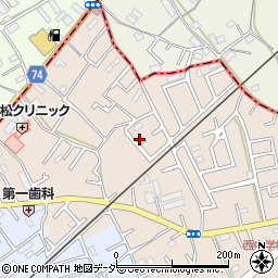 埼玉県鶴ヶ島市下新田122周辺の地図