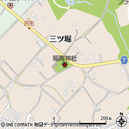 稲荷神社周辺の地図