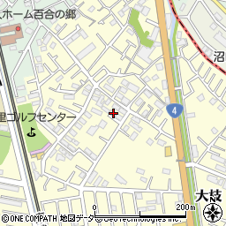 埼玉県春日部市大枝522周辺の地図