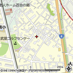 埼玉県春日部市大枝687周辺の地図