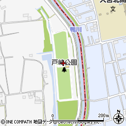 戸崎公園トイレ周辺の地図