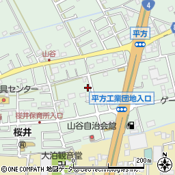 埼玉県越谷市平方1301-1周辺の地図