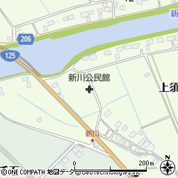 新川公民館周辺の地図