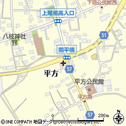 埼玉県上尾市平方525周辺の地図