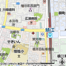 鯖江停車場線周辺の地図