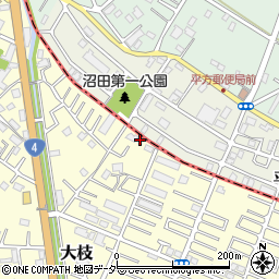 埼玉県春日部市大枝787周辺の地図