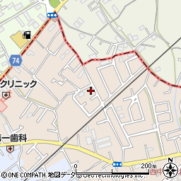 埼玉県鶴ヶ島市下新田121周辺の地図