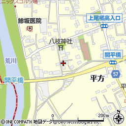 埼玉県上尾市平方476周辺の地図