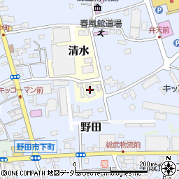 千葉県野田市清水1087周辺の地図