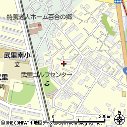 埼玉県春日部市大枝571周辺の地図