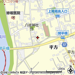 埼玉県上尾市平方483周辺の地図