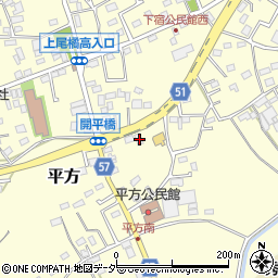 埼玉県上尾市平方940周辺の地図