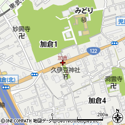 加倉周辺の地図