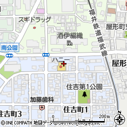 ハニー富士屋住吉店周辺の地図
