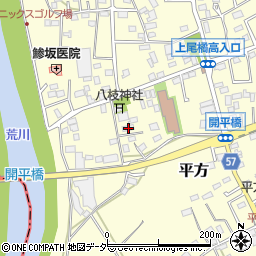 埼玉県上尾市平方485周辺の地図