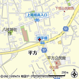 埼玉県上尾市平方524周辺の地図