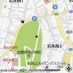 埼玉県毛呂山町（入間郡）岩井西周辺の地図