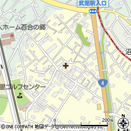 埼玉県春日部市大枝742周辺の地図