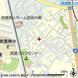 埼玉県春日部市大枝598周辺の地図