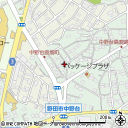 千葉県野田市中野台912-25周辺の地図