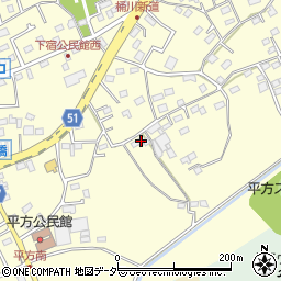 埼玉県上尾市平方1140周辺の地図