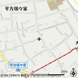 埼玉県上尾市平方領々家周辺の地図
