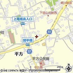 埼玉県上尾市平方950周辺の地図