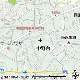 千葉県野田市中野台431周辺の地図