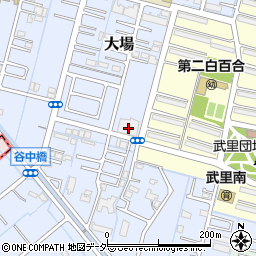 埼玉県春日部市大場656周辺の地図