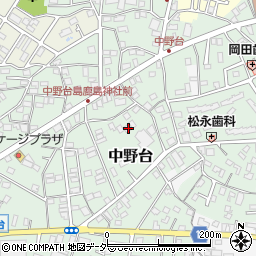 千葉県野田市中野台431-1周辺の地図