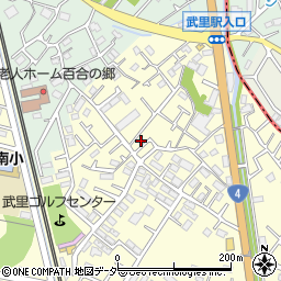 埼玉県春日部市大枝626周辺の地図