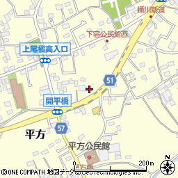 埼玉県上尾市平方954-3周辺の地図