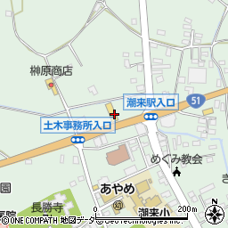 トヨタカローラ南茨城潮来店周辺の地図