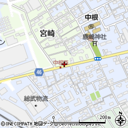 千葉県野田市宮崎1-22周辺の地図