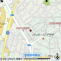 千葉県野田市中野台912周辺の地図
