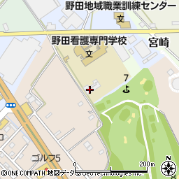 千葉県出先機関　健康福祉部・野田看護専門学校周辺の地図
