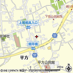 埼玉県上尾市平方970周辺の地図