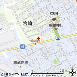 千葉県野田市宮崎1-26周辺の地図