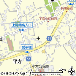埼玉県上尾市平方967周辺の地図