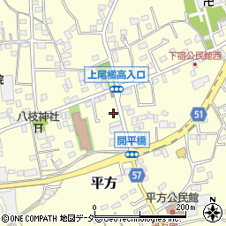 埼玉県上尾市平方522周辺の地図
