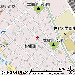 埼玉県さいたま市北区本郷町周辺の地図