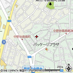 千葉県野田市中野台912-66周辺の地図