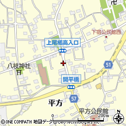 埼玉県上尾市平方522-1周辺の地図