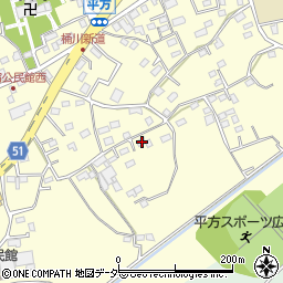 埼玉県上尾市平方1154-2周辺の地図