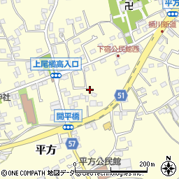 埼玉県上尾市平方981-2周辺の地図