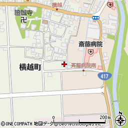 福井県鯖江市横越町12-19周辺の地図