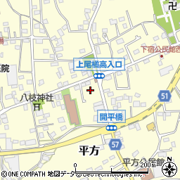 埼玉県上尾市平方518周辺の地図