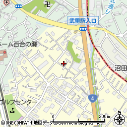 埼玉県春日部市大枝645周辺の地図