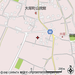 茨城県龍ケ崎市大塚町2423周辺の地図