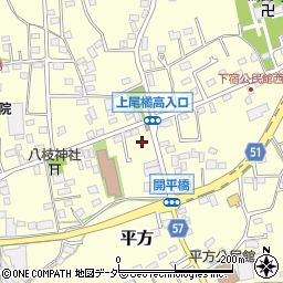埼玉県上尾市平方518-1周辺の地図